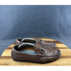 Peter Millar Crown Horse Bit Loafers Brown MEOF11 Mens 8M Brazil 17346